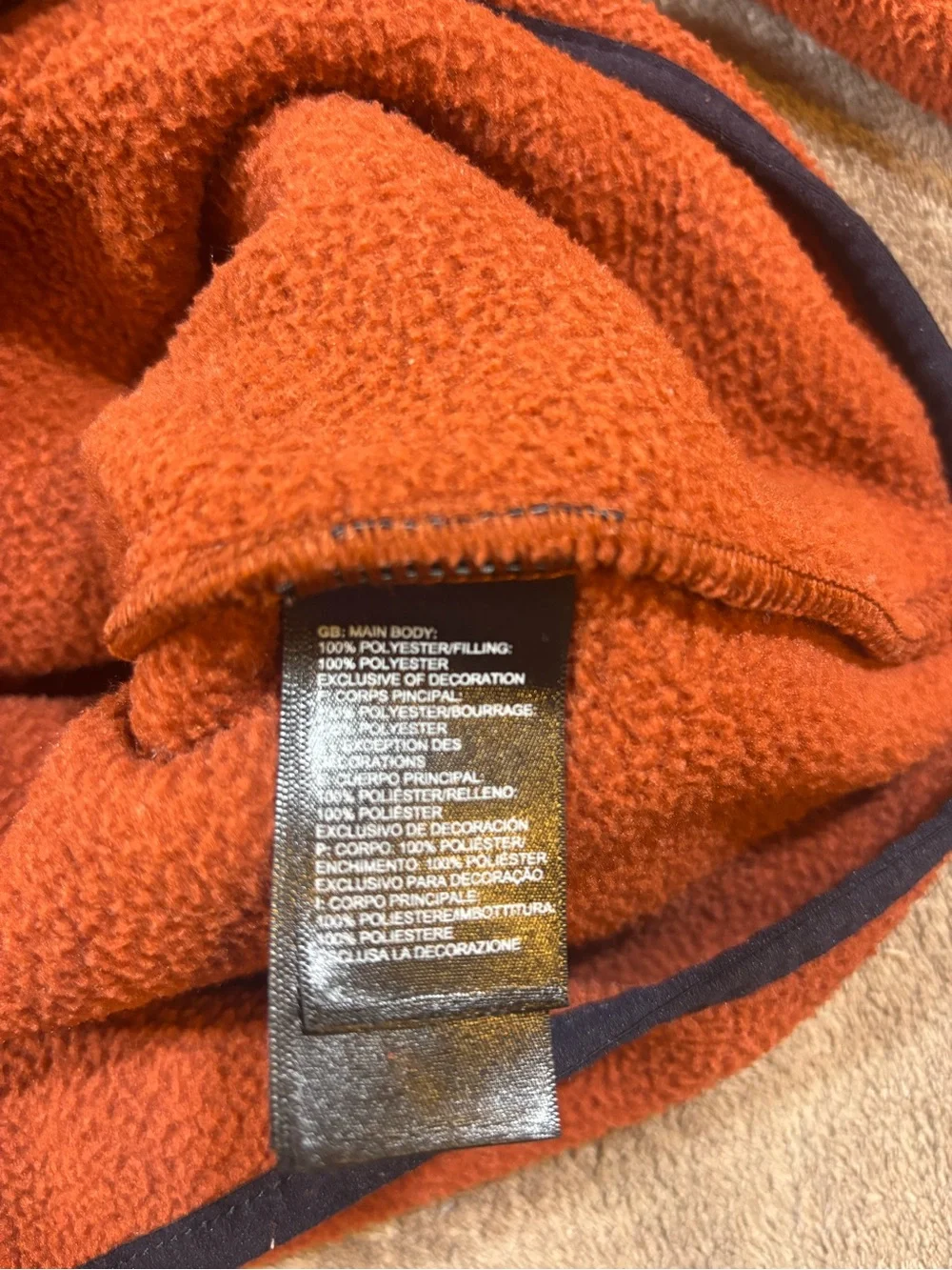The North Face Carbondale 1/4 Snap Fleece Hooded Sweater Mens Medium